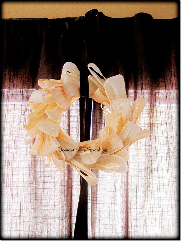 corn husk wreath