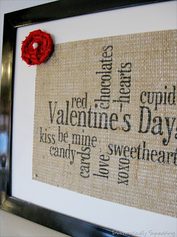 Valentine’s Day Burlap