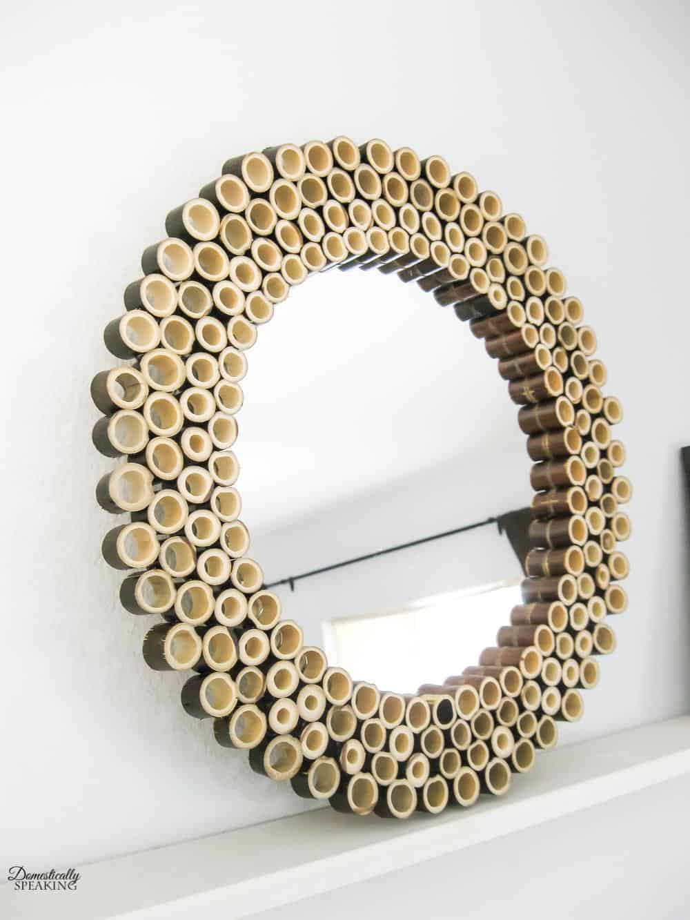 DIY Bamboo Sunburst Mirror