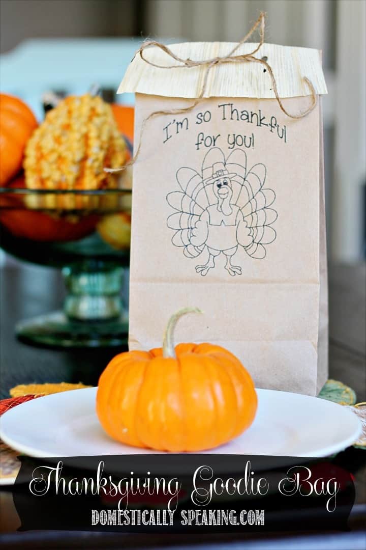 Thanksgiving Goodie Bags Printable ~ A Bountiful Harvest Blog Hop