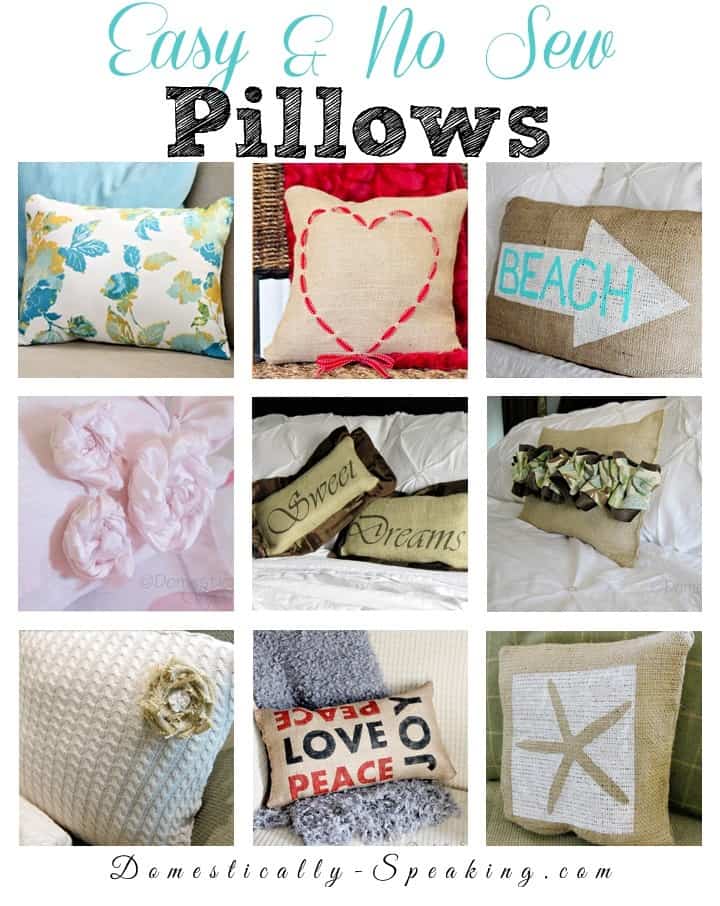 Easy and No Sew Pillows