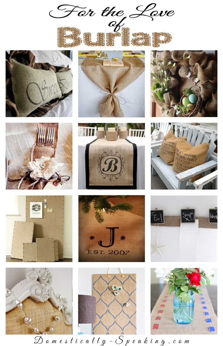 For the Love of Burlap