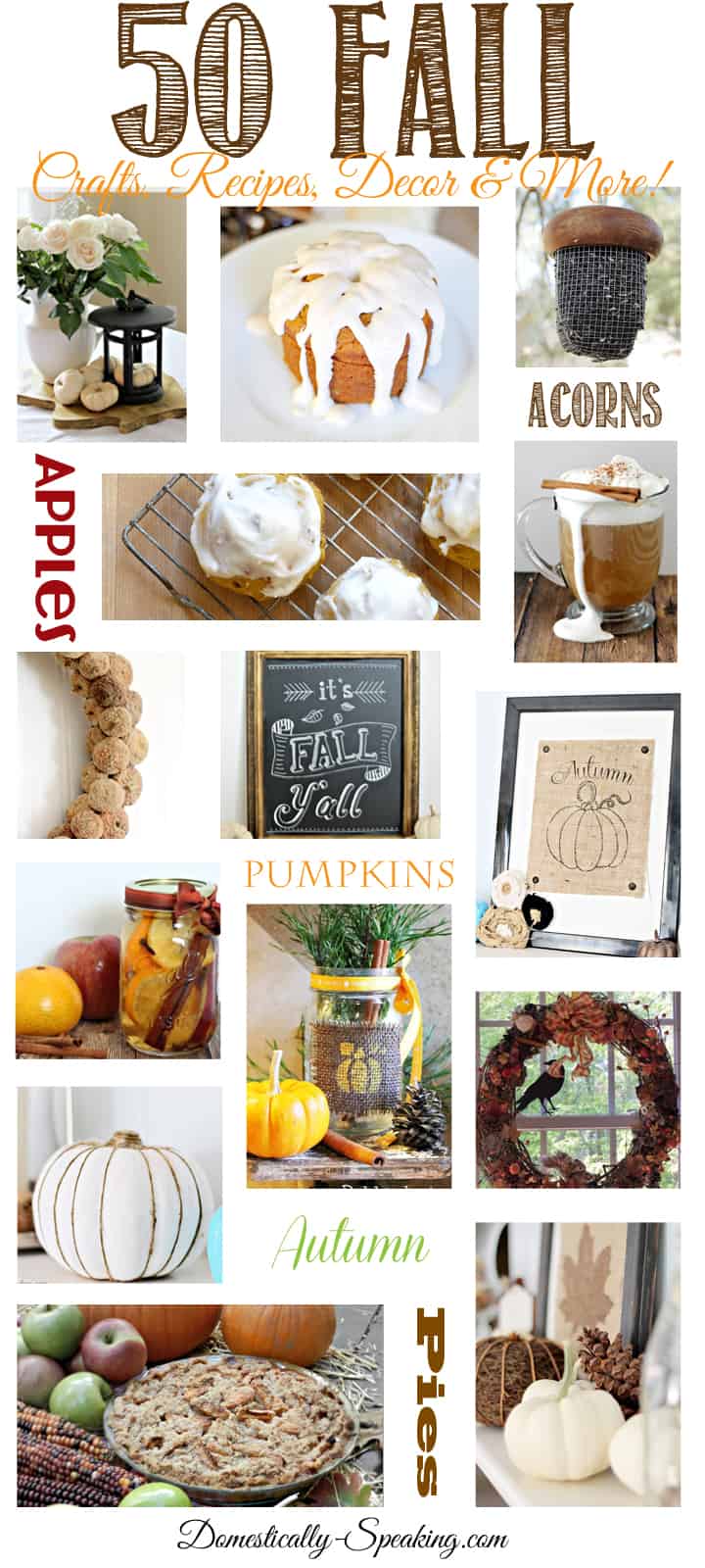 50 Fall Crafts, Recipes, Decor and More… All Things Fall!