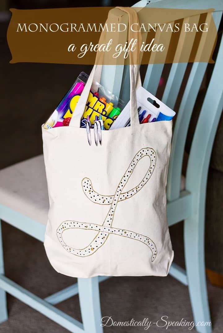 Back to School Teacher’s Monogrammed Bag