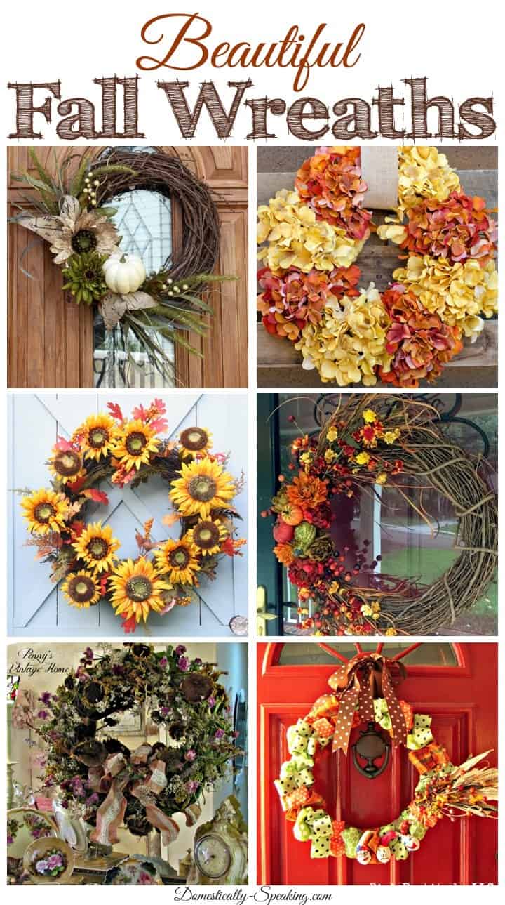 6 Gorgeous Fall Wreaths… Friday Features