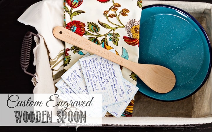 Custom Engraved Wooden Spoon Wedding Gift