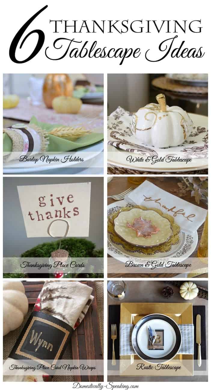 Thanksgiving Tablescape Ideas ~ Friday Features