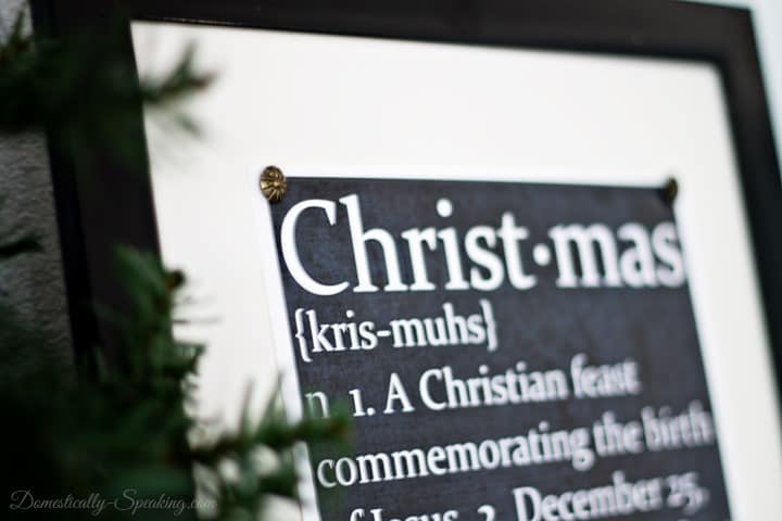 Chalkboard Christmas Defined Printable