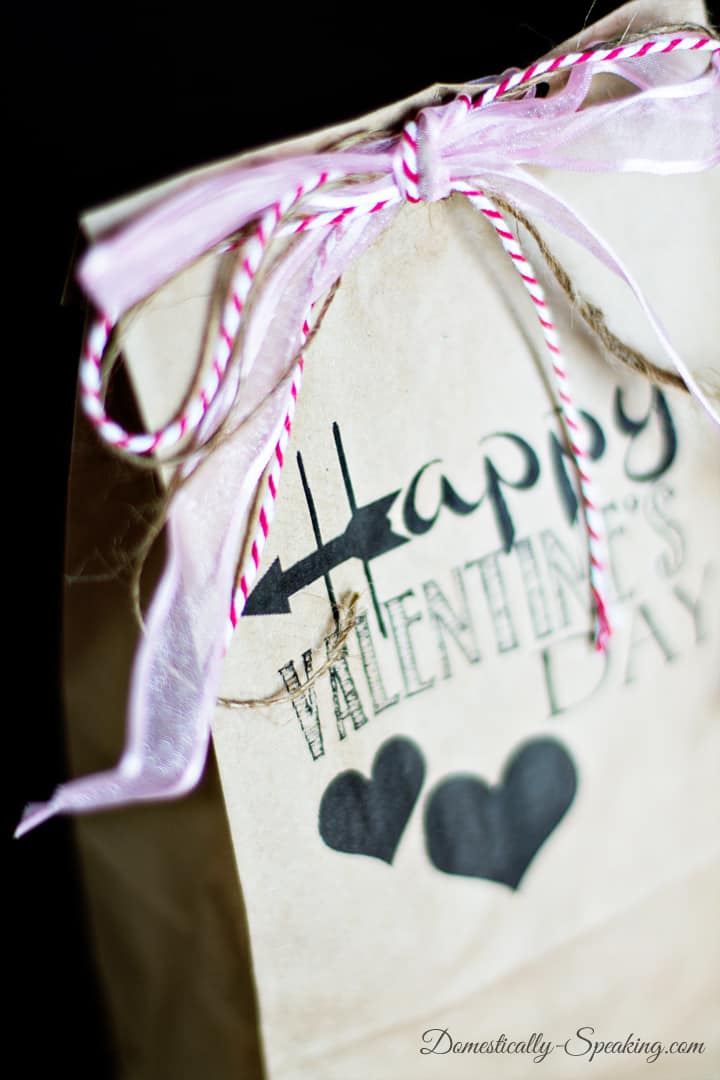 Brown Bag Valentine Gift Printable