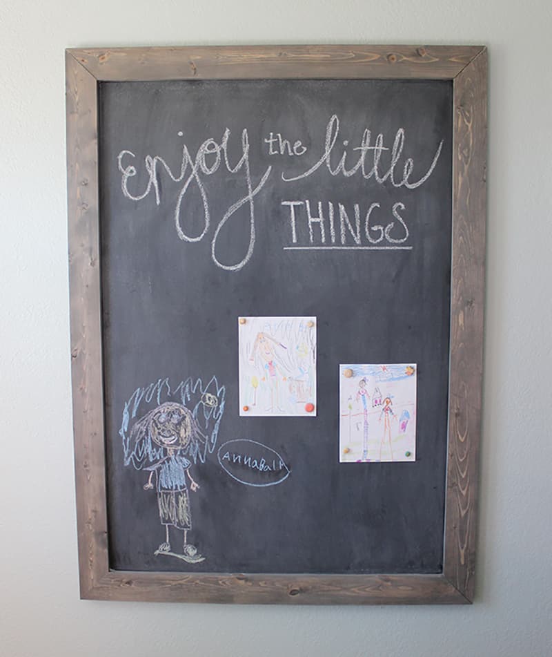 DIY Framed Chalkboard