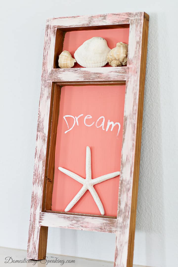 A Beachy Shadowbox… a Thrift Store Makeover