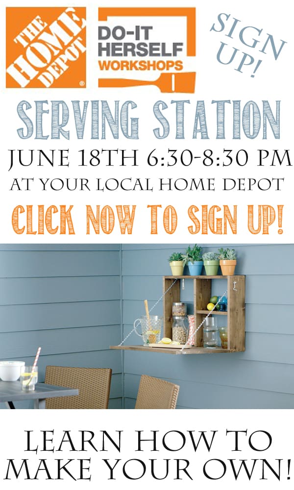 The Home Depot DIH Workshop Serving Station