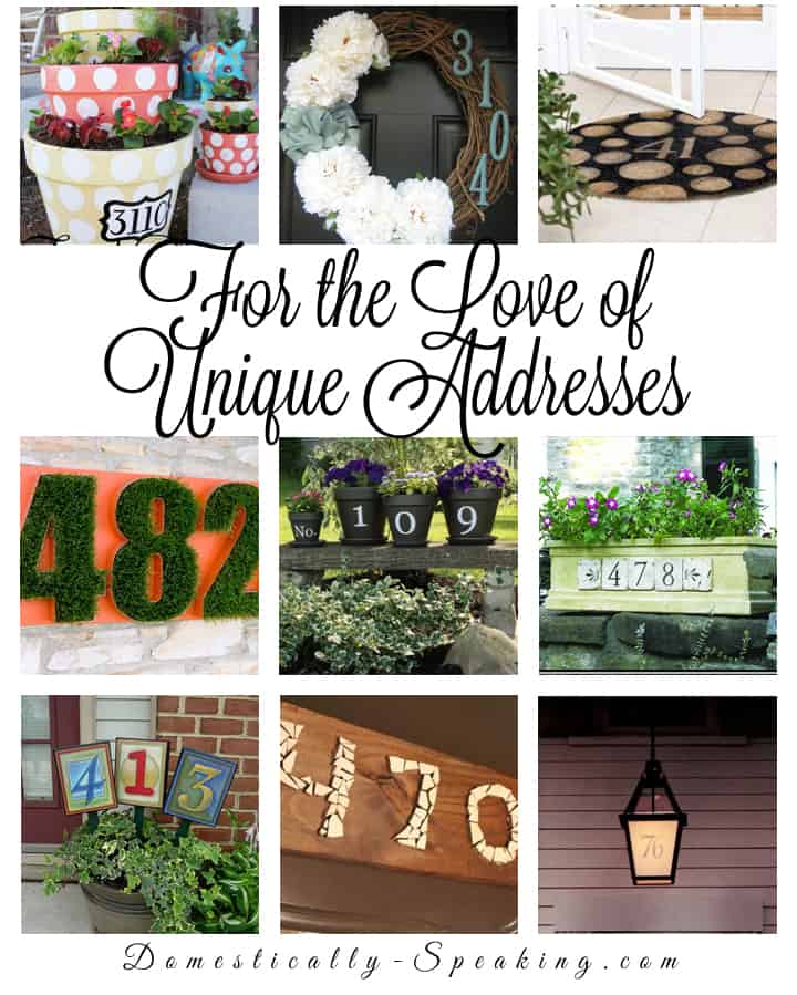 Unique Addresses–Fun DIY’s that Make a Great 1st Impression