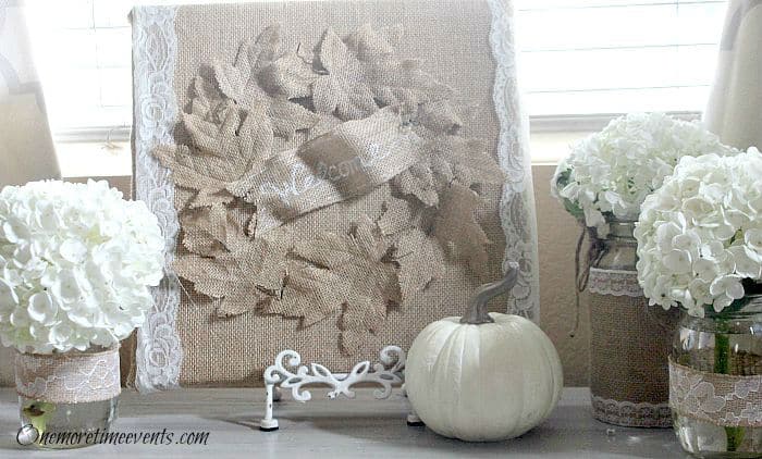 Fall Burlap Art