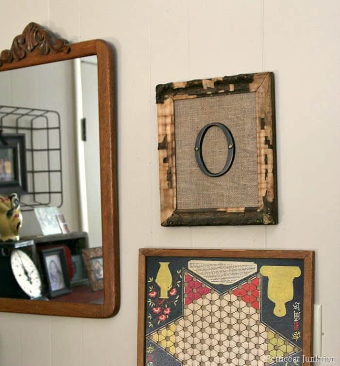 Framed Burlap Monogram Wall Art