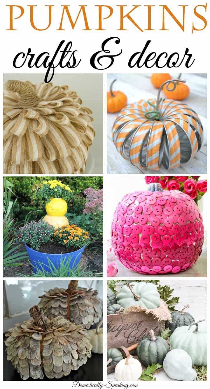 Pumpkins… crafts and home decor