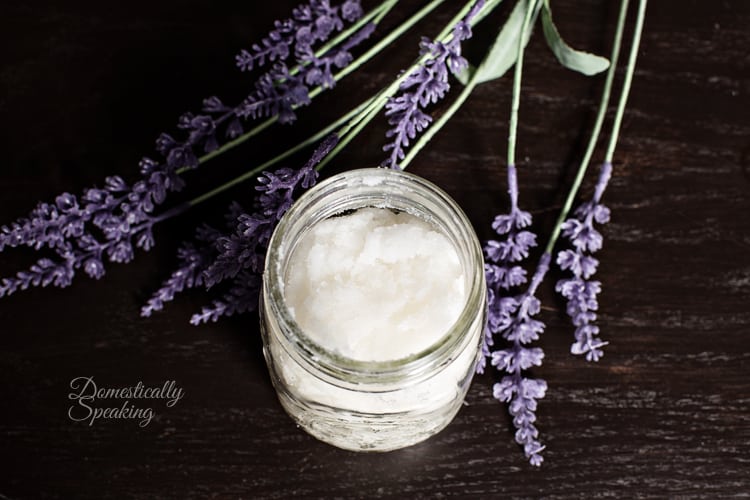 Homemade Body Scrub Recipe Vanilla Lavender get rid of that dry skin