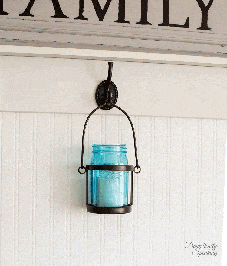 Easy Mason Jar Candle Lantern