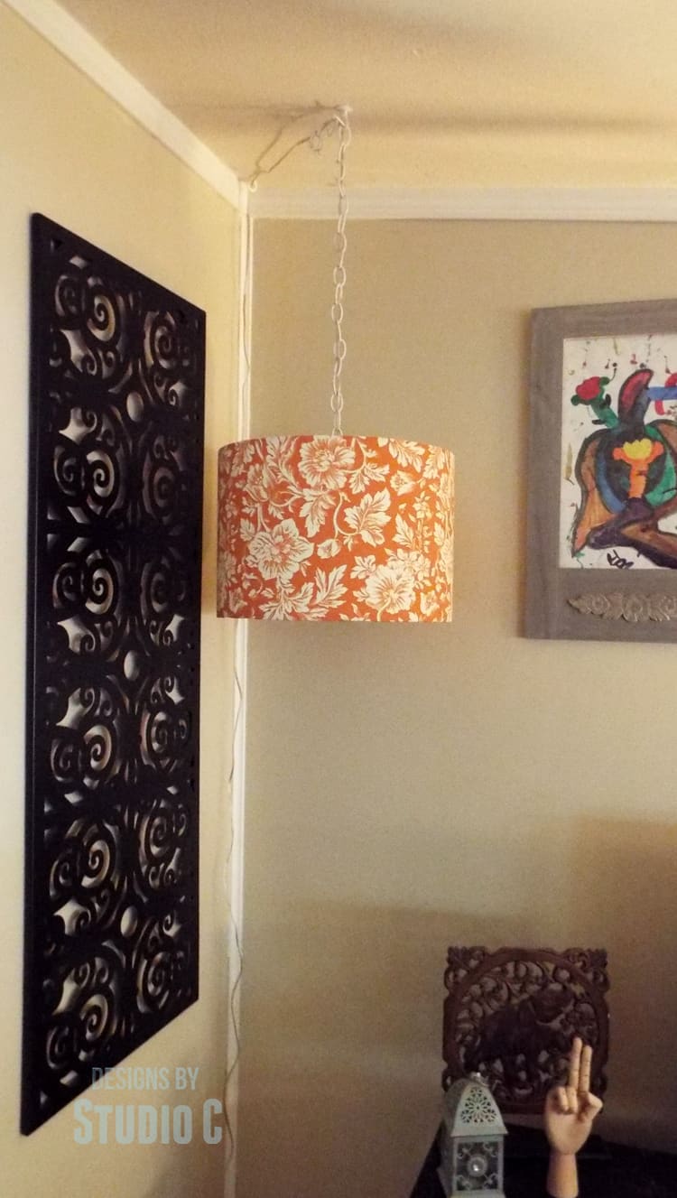 DIY Hanging Light & Lamp Shade