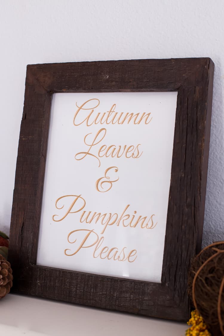 Metallic Fall Printables