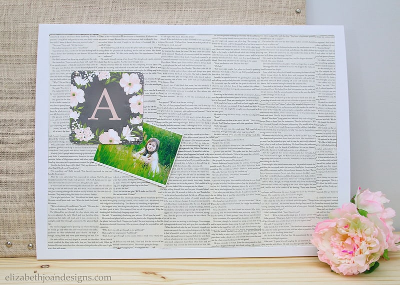 Book Page Covered Bulletin Board