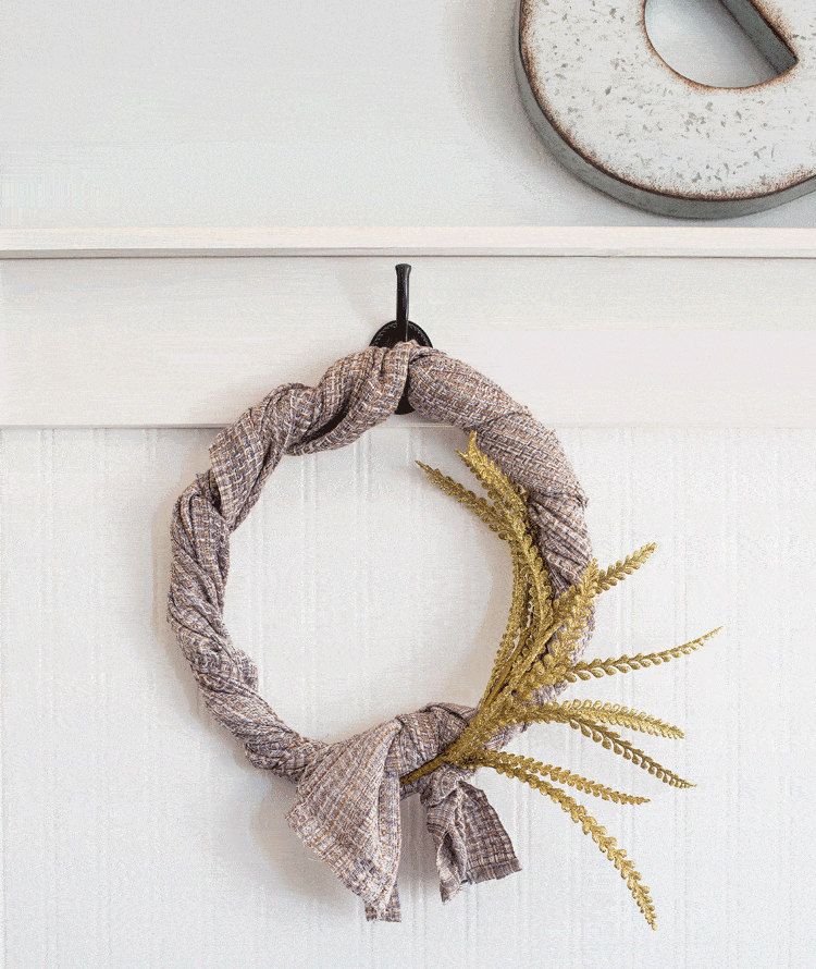 Holiday Scarf Wreath