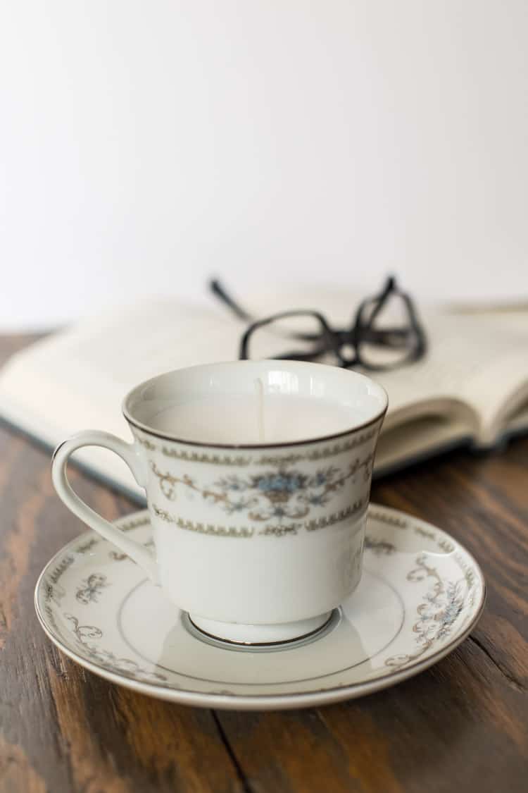 How to Make a Thrift Store Teacup Candle