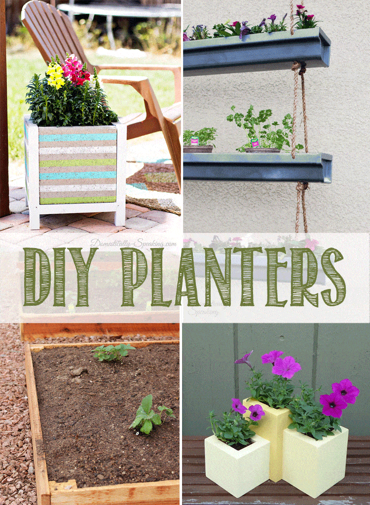 Garden DIY Planters with Free Plans