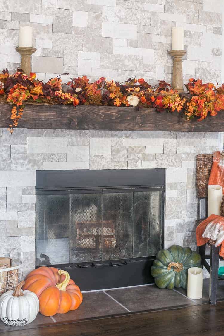 Bountiful Autumn Mantel