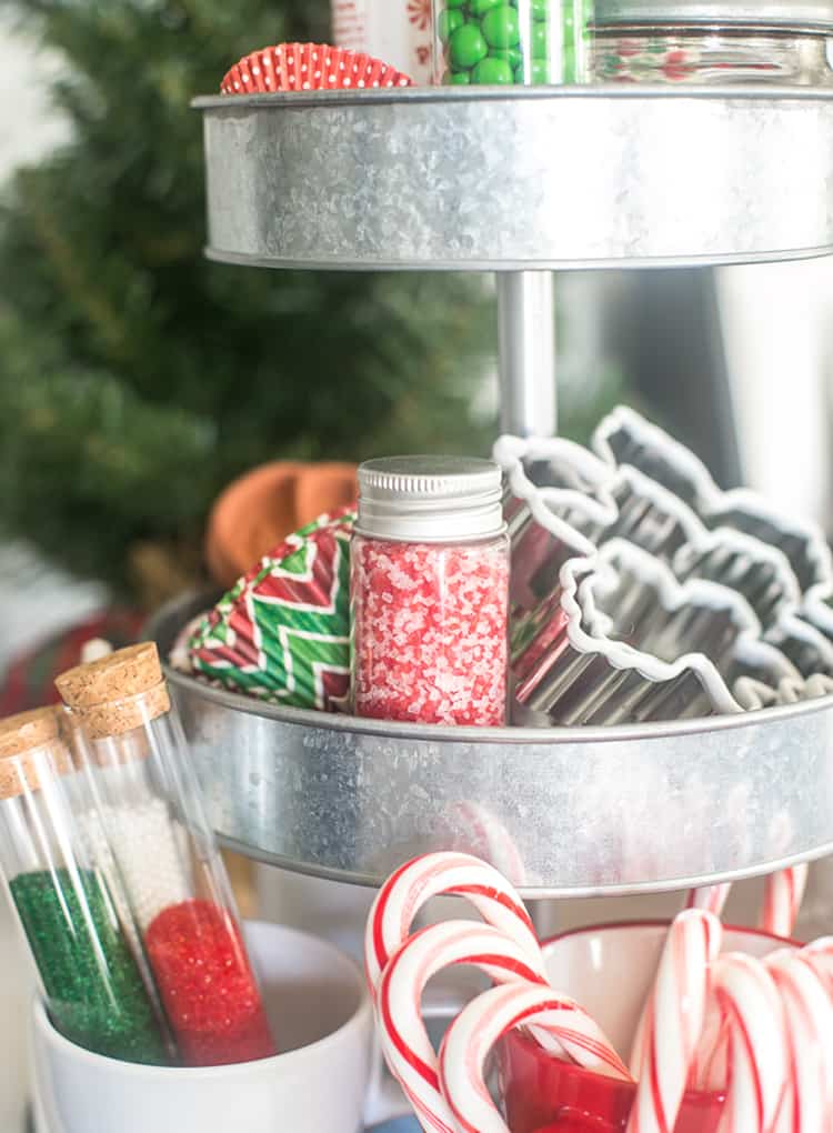 Christmas Cookie Decorating Farmhouse Tray