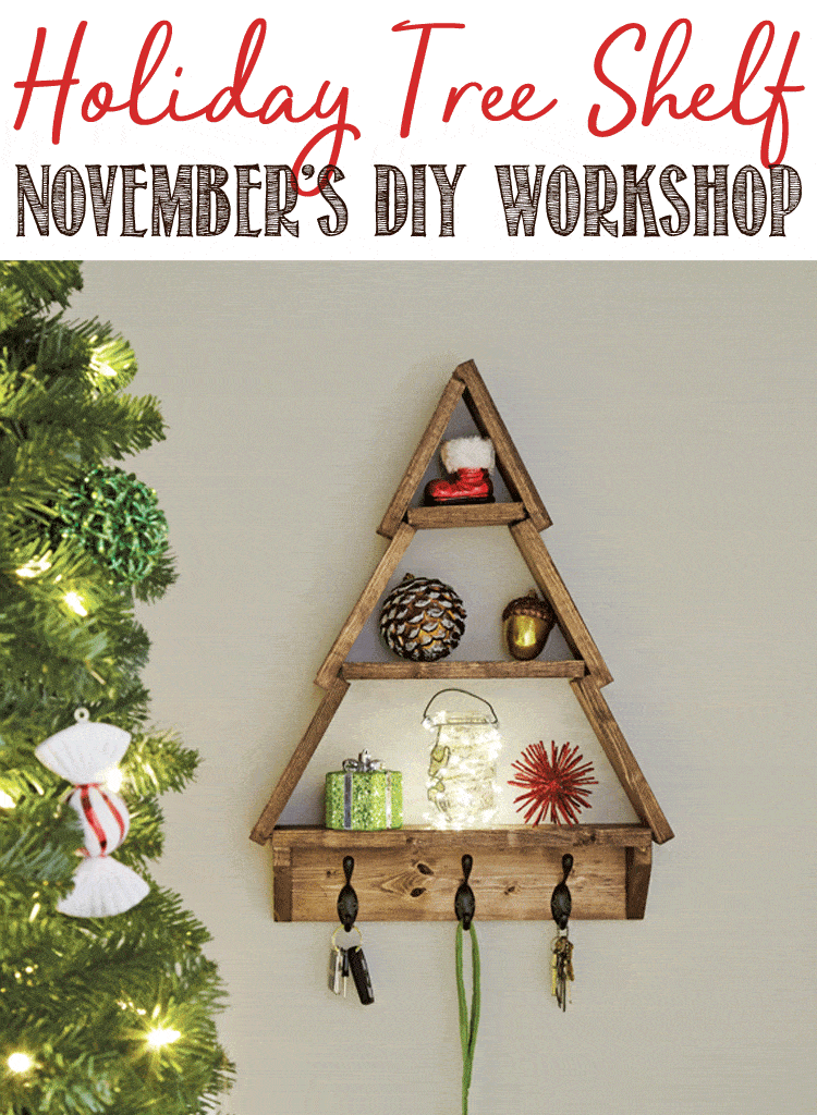 Holiday Tree Shelf with DIY Home Depot