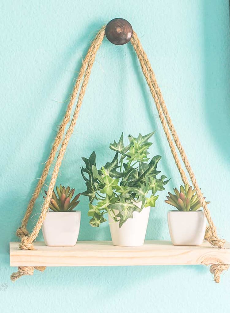 Rope Hanging Shelf for Succulents