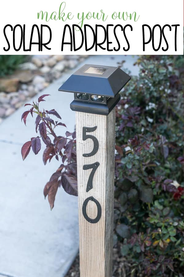 DIY Solar Address Post - Domestically Designed