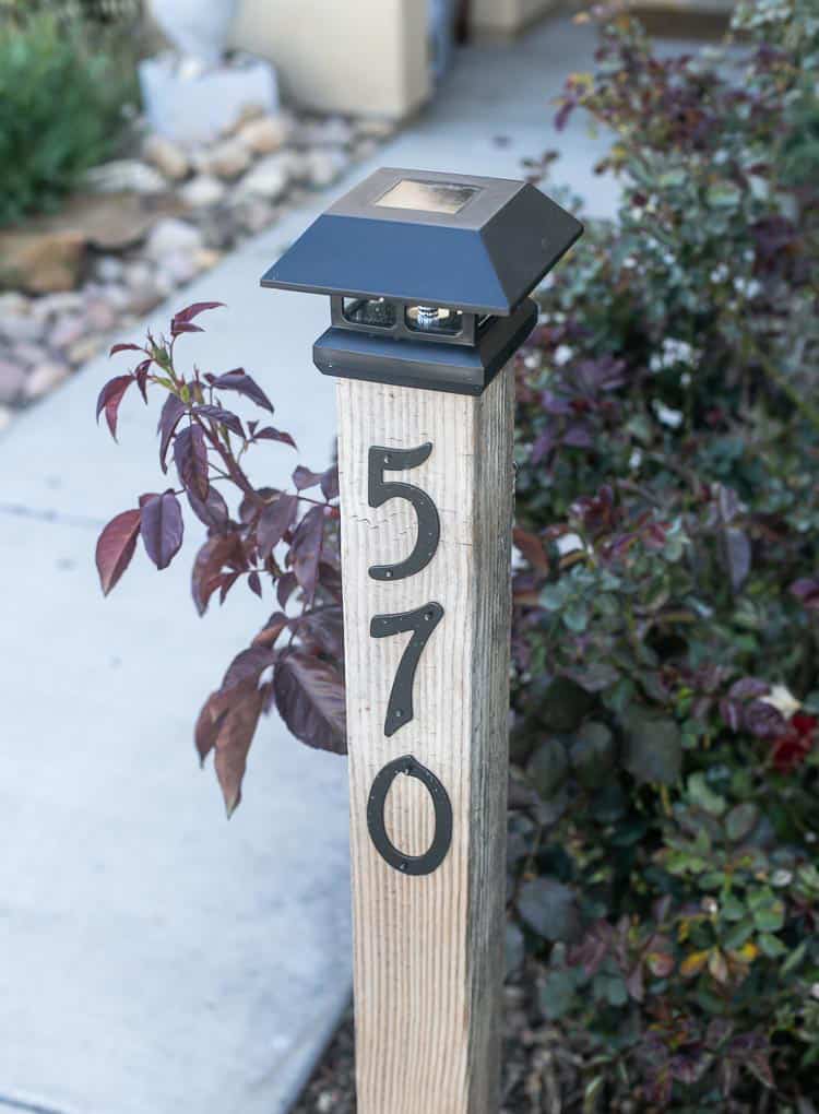 DIY Solar Address Post