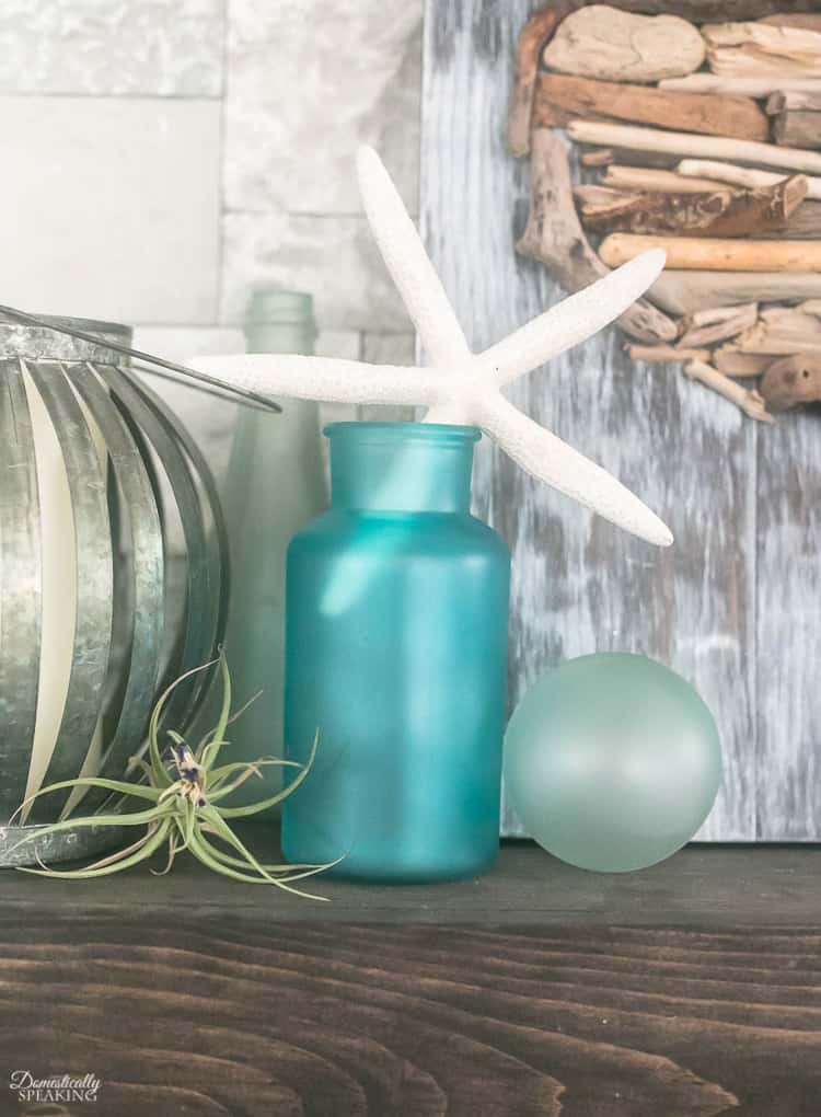 Beachy DIY Sea Glass Decor