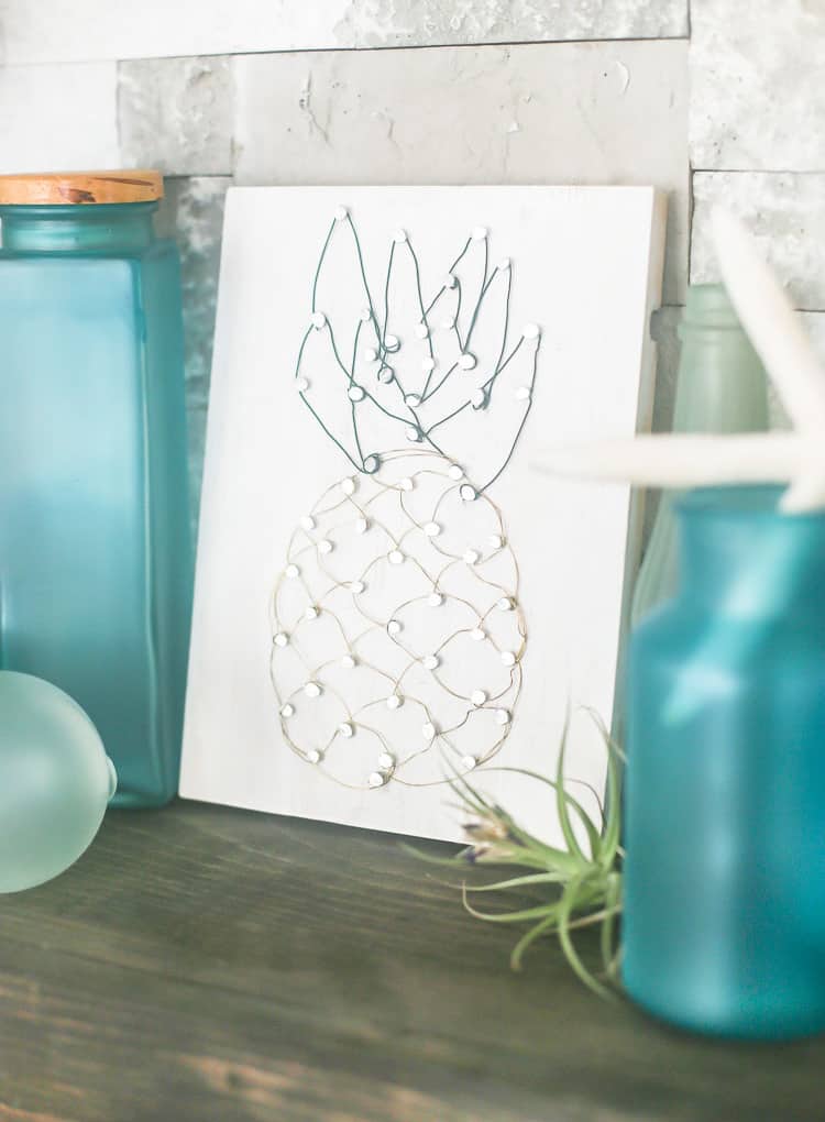 DIY Pineapple Wire Art Craft