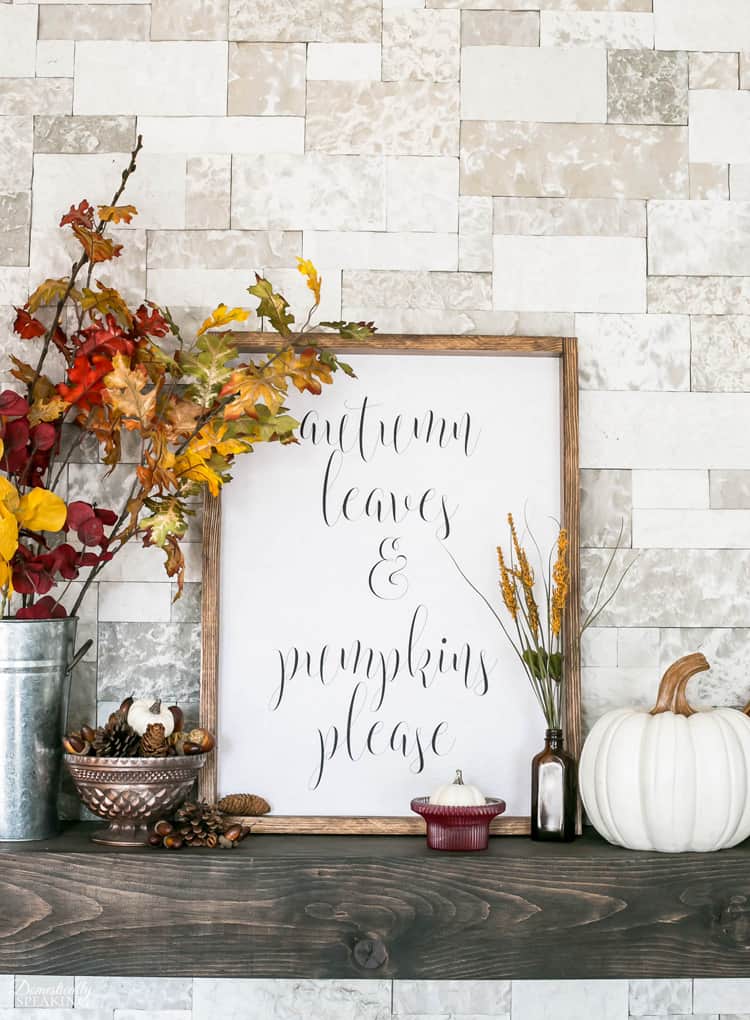 How to Make a Sign – Autumn Leaves and Pumpkins Please