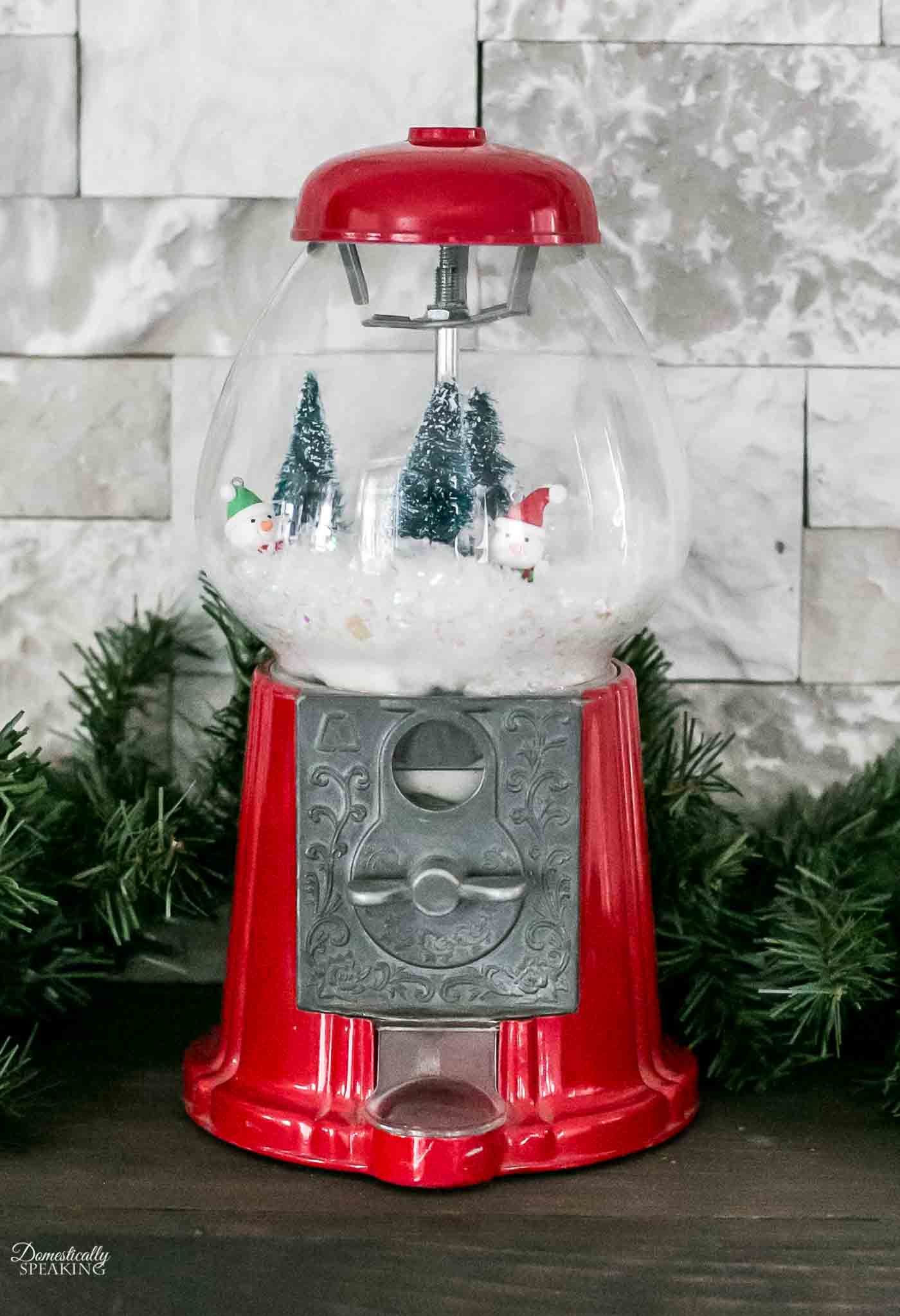 Winter Wonderland Gumball Machine