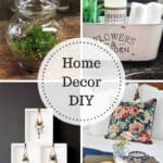 Home Decor DIY Projects - terrarium, storage, hanging planters, and a DIY tray.