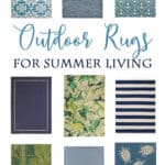 Improve your outdoor living with these Blue and Green Outdoor Rugs