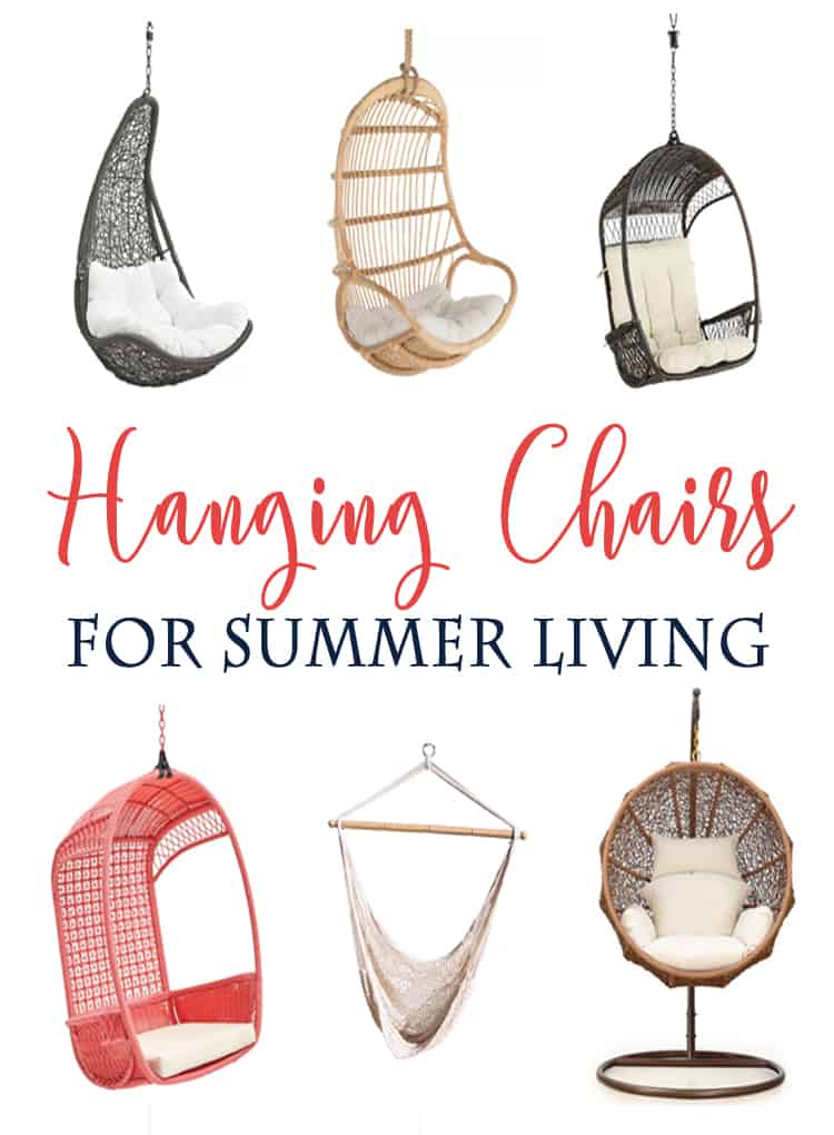 Fun Hanging Chairs for your outdoor spaces!