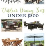 Great Outdoor Dining Sets for a Budget - all are under $500!