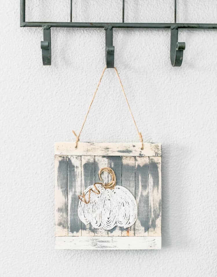 DIY Twine Pumpkin Sign is a fun, fall craft. It's easy to make and great to add to your fall decor.