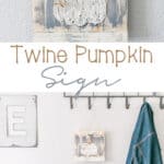 DIY Twine Pumpkin Sign