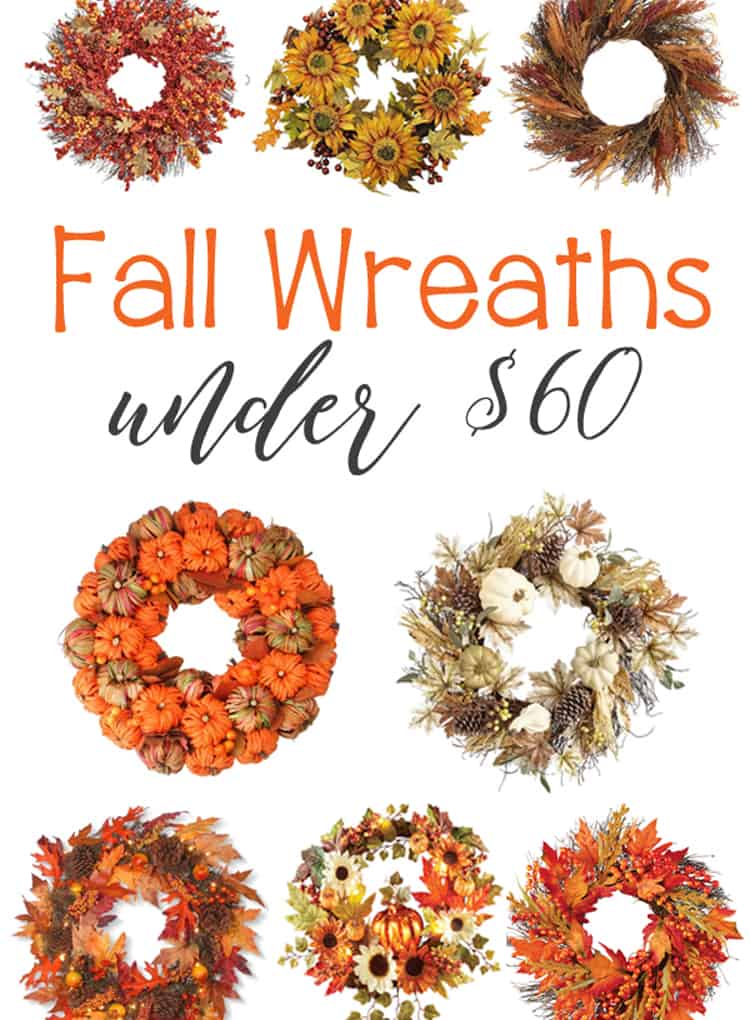 Fabulous Fall Wreaths under $60