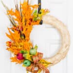 Fall Apple Leaf Wreath Craft