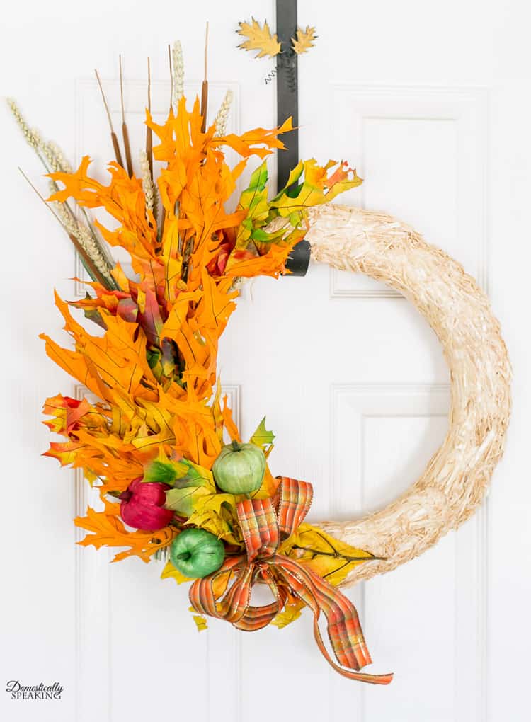 Fall Apple Leaf Wreath Craft