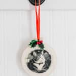 Tissue Paper Printed Christmas Ornaments