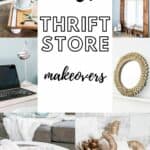 Best Thrift Store Makeovers! Over 100 thrifted makeovers for your home decor.