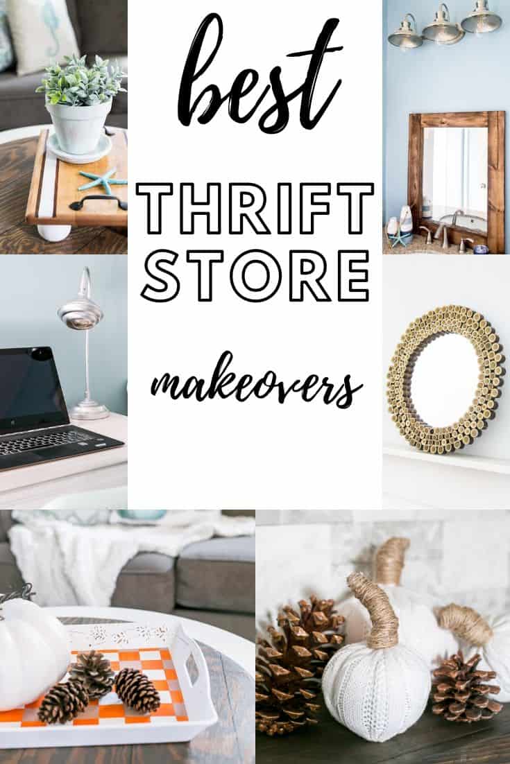 Best Thrift Store Makeovers! Over 100 thrifted makeovers for your home decor.